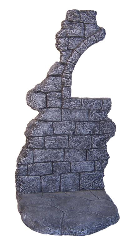 Stone Wall Diorama Base 1/6 Scale Resin Model Kit for 12" Figures - Click Image to Close