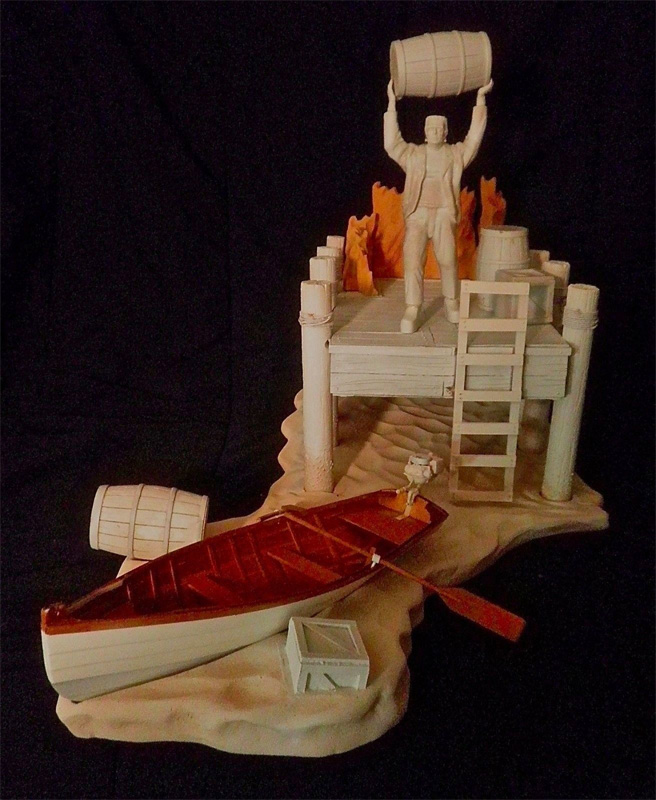 Dock Scene Aurora Monster Scenes Scale Diorama Model Kit SPECIAL ORDER - Click Image to Close