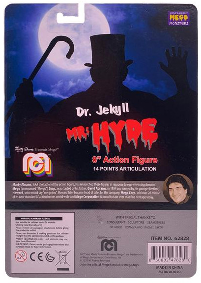 Dr. Jekyll & Mr. Hyde - Mr. Hyde 8" Mego Figure - Click Image to Close