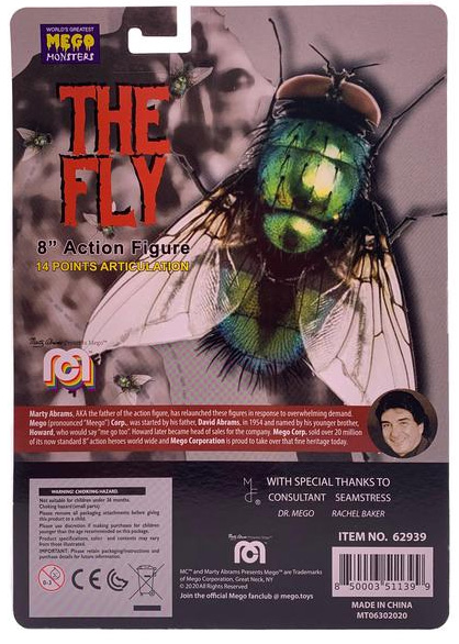Fly, The 1958 Vincent Price 8" Mego Figure - Click Image to Close