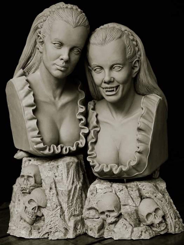 Twins Of Evil 1/4 Scale Busts Model Kits - Click Image to Close