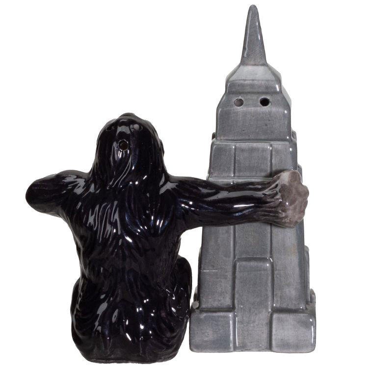 King Kong and Empire State Building Salt and Pepper Shakers - Click Image to Close