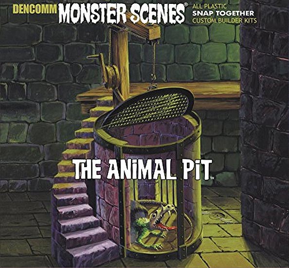 Monster Scenes The Animal Pit Plastic Model Kit Aurora Reissue - Click Image to Close