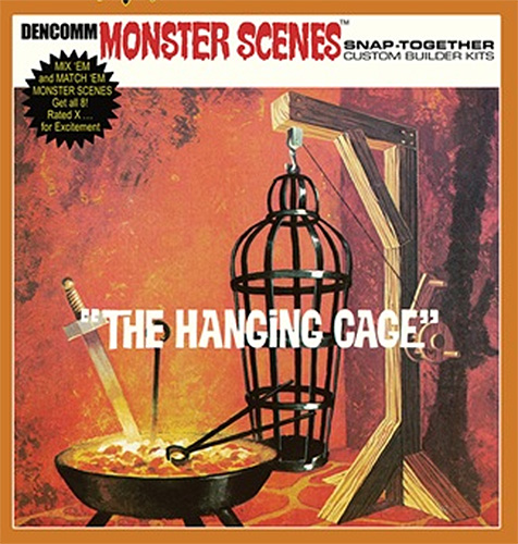 Monster Scenes The Hanging Cage Aurora Re-Issue 1/13 Scale 55th Anniversary Limited Edition Model Kit #637 - Click Image to Close