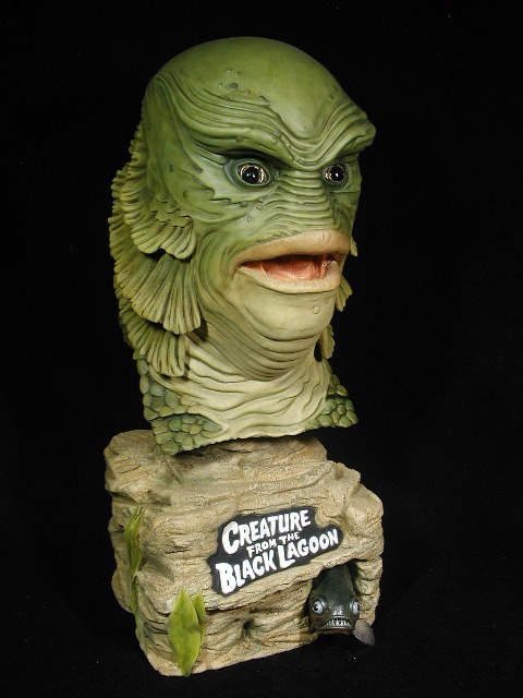 Creature 18 Inch 1/2 Scale Big Head Bust Model Kit Jeff Yagher - Click Image to Close