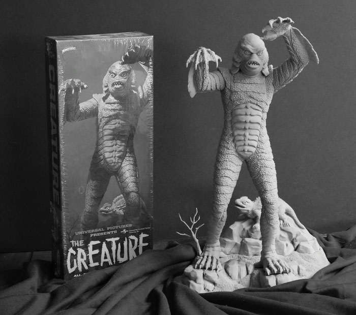 Creature From The Black Lagoon Aurora Box Art Tribute Model Kit #10 by Jeff Yagher - Click Image to Close