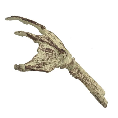 Fossilized Creature Hand Scaled METAL Prop Replica - Click Image to Close