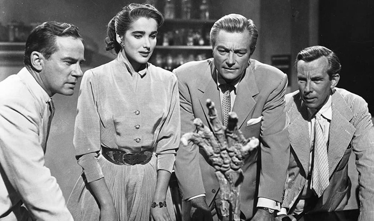 Fossilized Creature Hand Scaled METAL Prop Replica - Click Image to Close