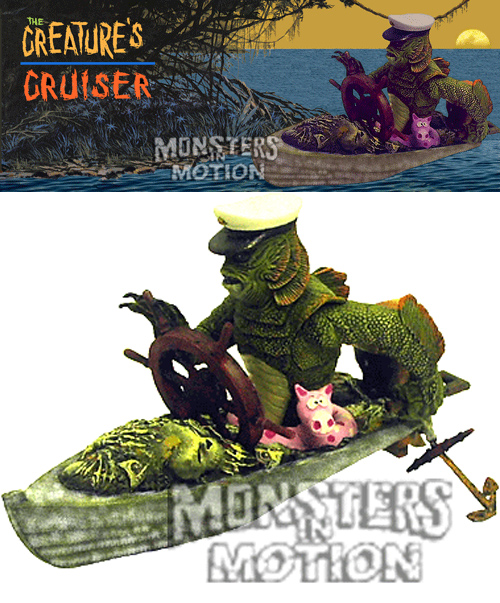 Creature From The Black Lagoon Creature's Cruiser Resin Model Kit - Click Image to Close