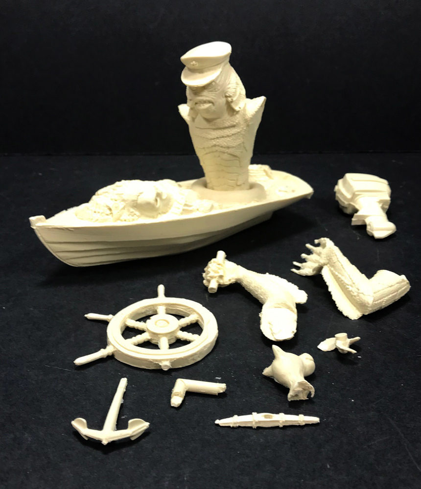 Creature From The Black Lagoon Creature's Cruiser Resin Model Kit - Click Image to Close