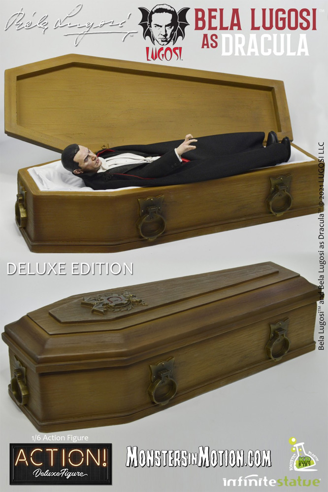 Dracula Bela Lugosi Deluxe Edition 1/6 Scale Figure with Coffin - Click Image to Close