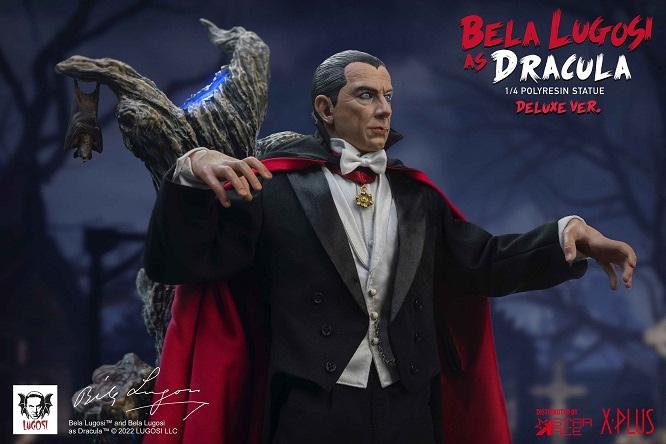 Dracula Bela Lugosi 1/4 Superb Scale Statue Deluxe Version with Lights by Star Ace - Click Image to Close