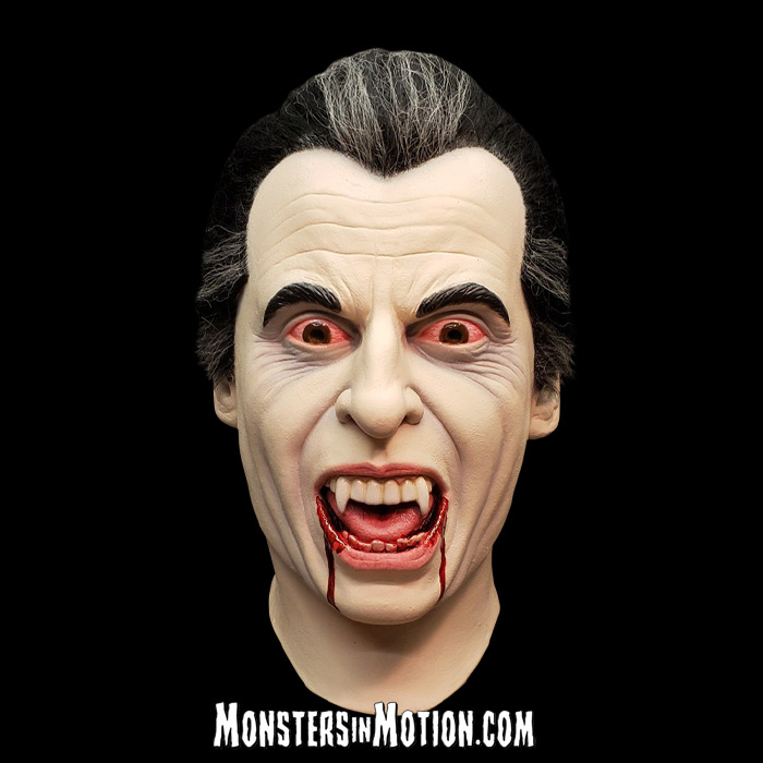 Dracula Hammer Horror Films Christopher Lee Deluxe Latex Collector's Mask - Click Image to Close