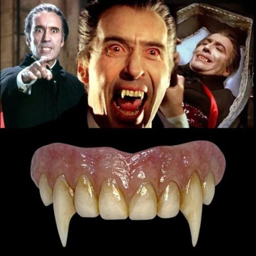 Dracula Fangs Prosthetic Vampire Teeth Hammer Films - Click Image to Close
