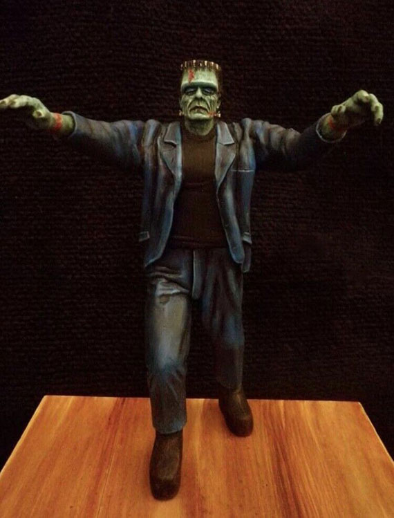 Frankenstein Walking Glenn Strange Aurora Monster Scenes Scale Model Kit - Click Image to Close