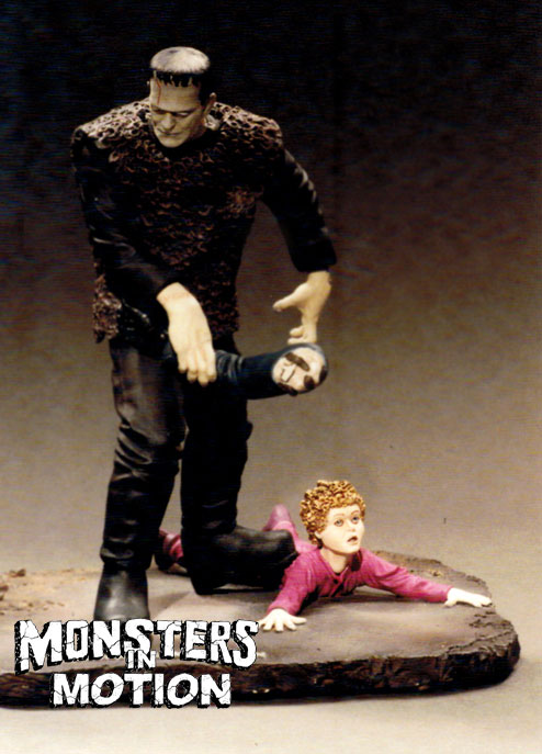Son Of Frankenstein With Boy 1/8 Scale Model Kit (Version #1) - Click Image to Close