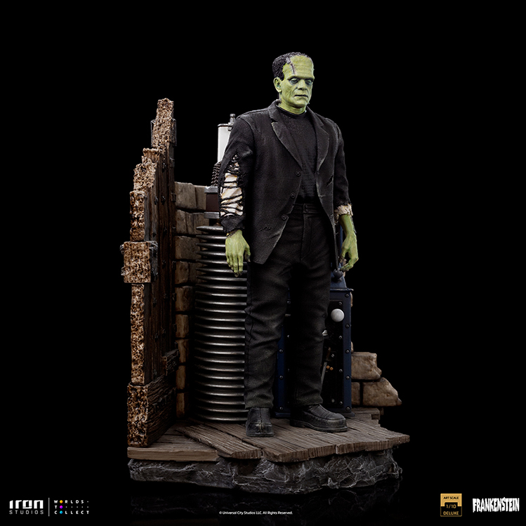 Frankenstein Monster Deluxe 1:10 Statue Iron Studios - Click Image to Close