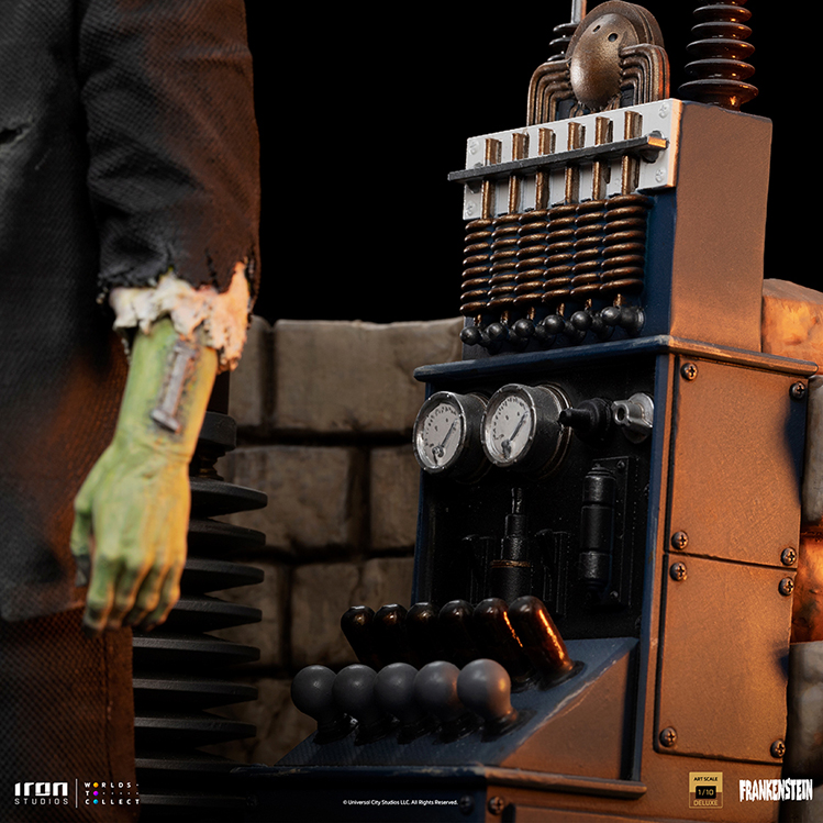 Frankenstein Monster Deluxe 1:10 Statue Iron Studios - Click Image to Close