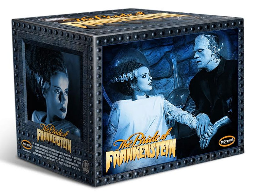 Frankenstein Bride and Monster 1/8 Scale Prepainted Statue Moebius - Click Image to Close