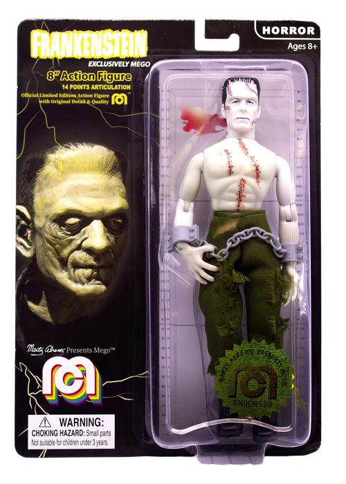 Frankenstein No Shirt 8" Action Figure by Mego - Click Image to Close