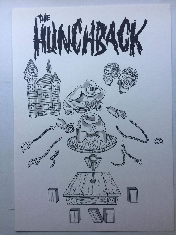 Hunchback Aurora Box Art Tribute Model Kit #11 by Jeff Yagher - Click Image to Close