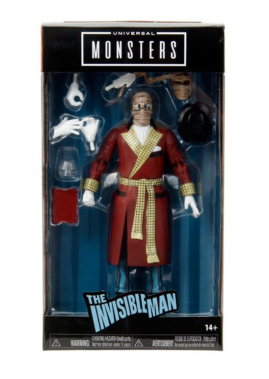 Invisible Man 6 Inch Action Figure Universal Monsters - Click Image to Close