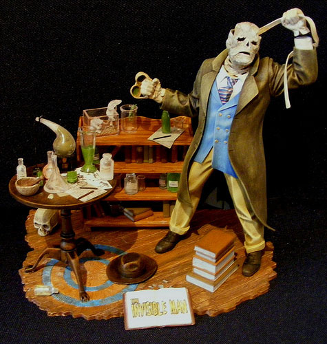 Invisible Man Aurora Styled Plastic Model Kit by Moebius - Click Image to Close