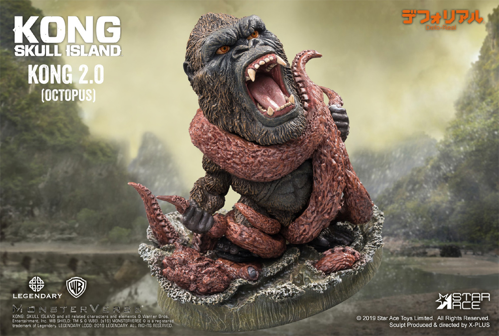King Kong Skull Island Kong 2.0 with Octopus SD Statue by Star Ace - Click Image to Close