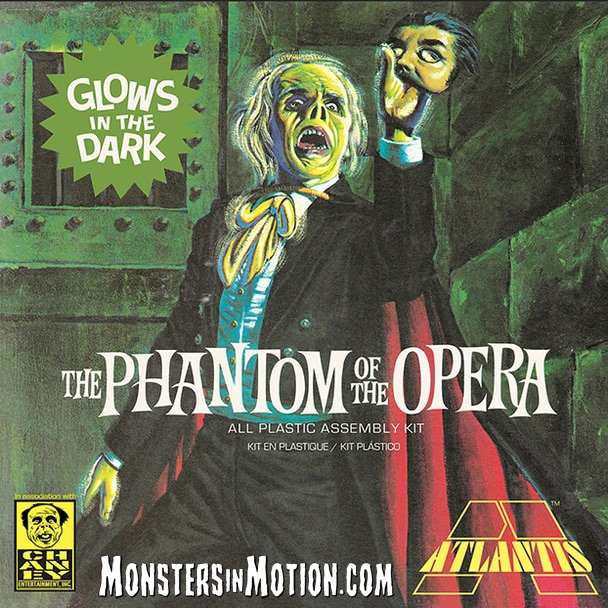 Phantom of the Opera Glow in the Dark Edition 1/8 Scale Aurora Re-Issue Model Kit by Atlantis - Click Image to Close