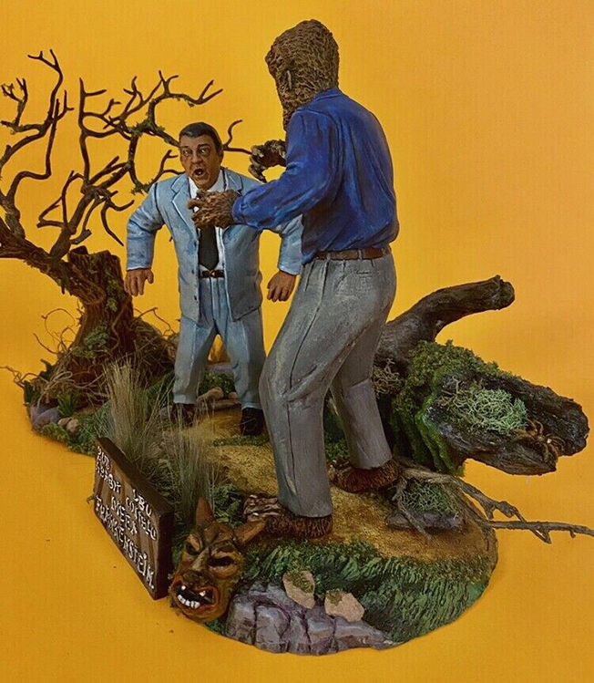 Aurora Monster Scenes Scale Wolfman Jungle scene #2  Resin Model Kit - Click Image to Close