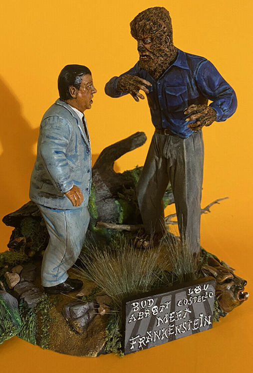 Aurora Monster Scenes Scale Wolfman Jungle scene #2  Resin Model Kit - Click Image to Close