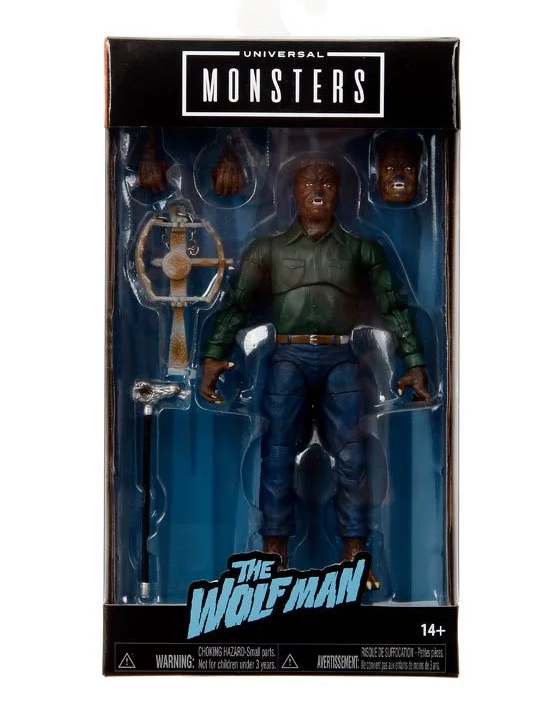 Wolf Man 6 Inch Action Figure Universal Monsters - Click Image to Close
