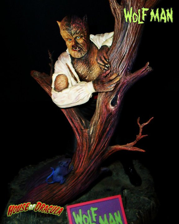Wolf Man Aurora Box Art Tribute Model Kit #6 Jeff Yagher - Click Image to Close