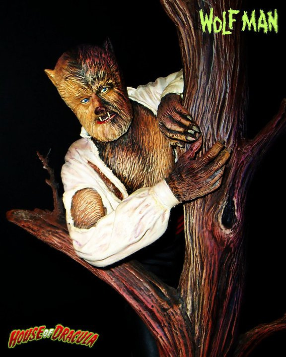 Wolf Man Aurora Box Art Tribute Model Kit #6 Jeff Yagher - Click Image to Close