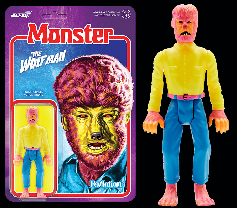 Wolf Man Costume Colors 3.75 Inch ReAction Figure