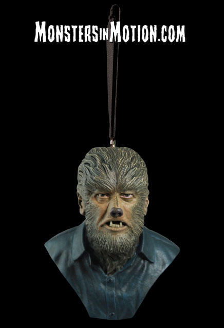 Wolfman Lon Chaney Holiday Horrors Ornament - Click Image to Close