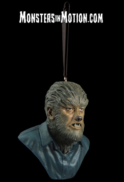 Wolfman Lon Chaney Holiday Horrors Ornament - Click Image to Close