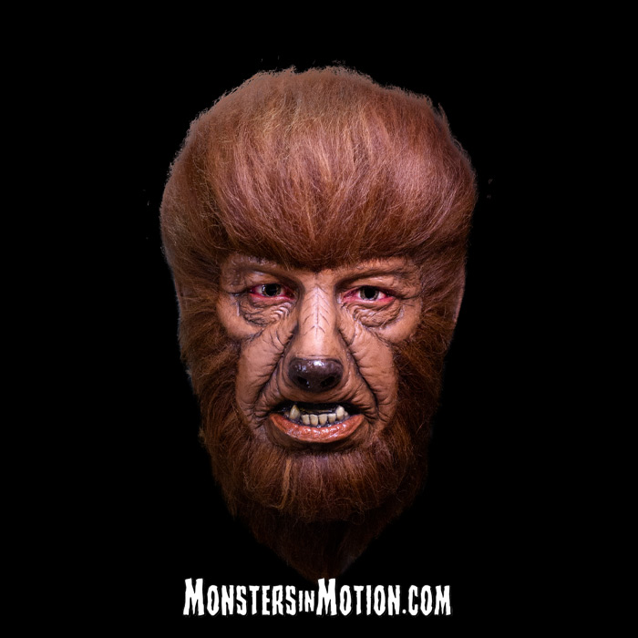 Wolfman Lon Chaney Deluxe Latex Mask Universal Studios Monsters - Click Image to Close