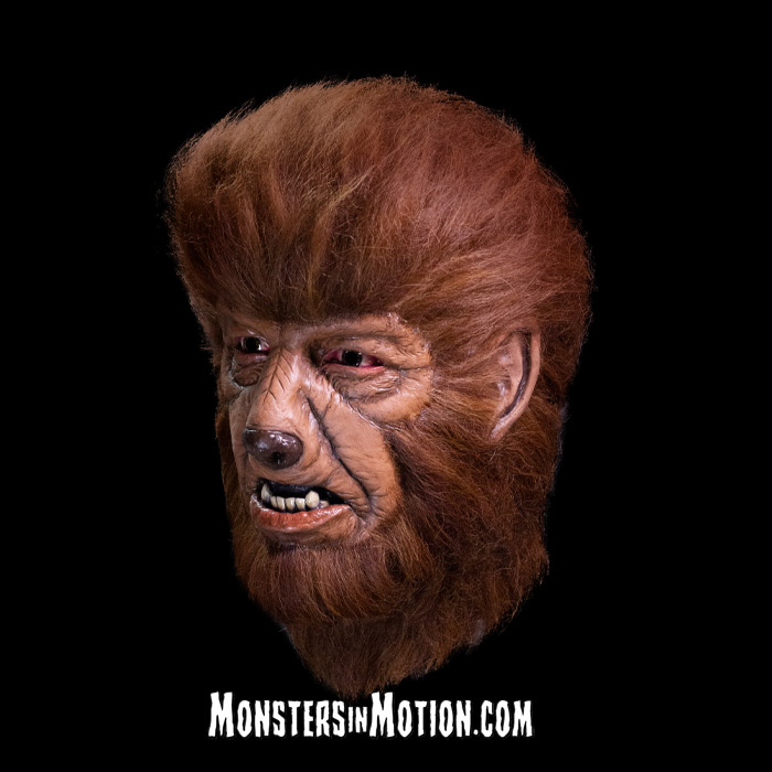 Wolfman Lon Chaney Deluxe Latex Mask Universal Studios Monsters - Click Image to Close
