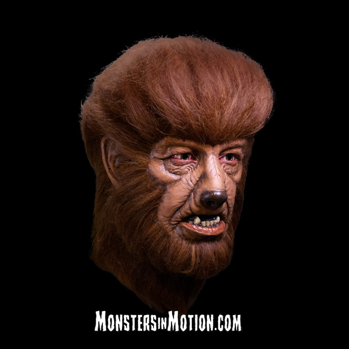 Wolfman Lon Chaney Deluxe Latex Mask Universal Studios Monsters - Click Image to Close