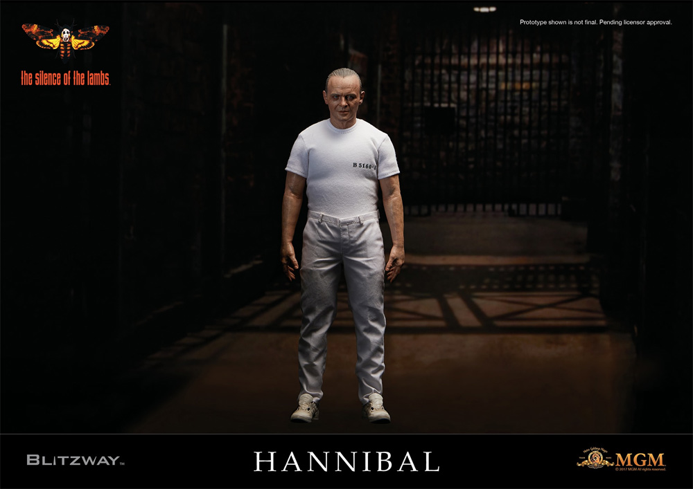 Silence of the Lambs Hannibal Lecter 1/6 Figure Prison Uniform Version by Blitzway - Click Image to Close