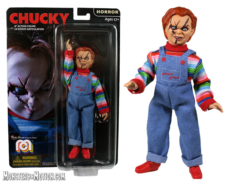 Child's Play Chucky 8 Inch Mego Figure - Click Image to Close