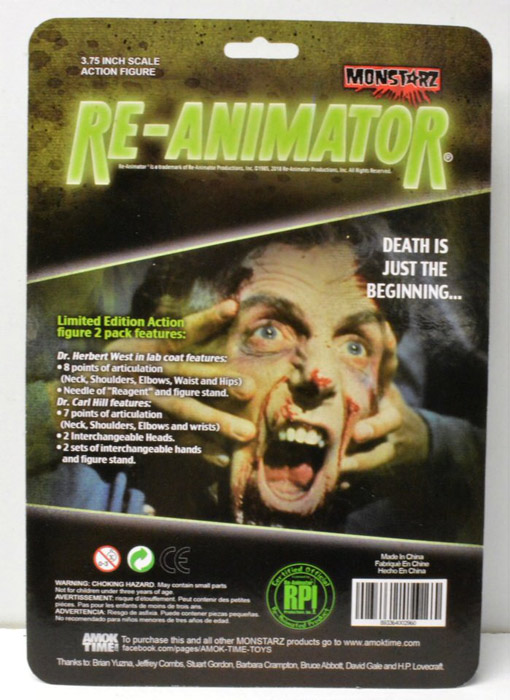 Re-Animator Dr. Herbert West and Dr. Carl Hill 3.75" Scale Figure Set - Click Image to Close