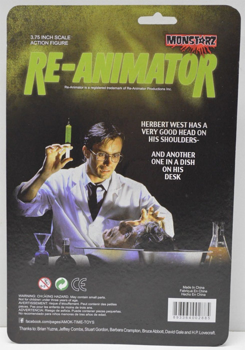 Re-Animator 3.75" Scale Retro Action Figure by Monstarz - Click Image to Close
