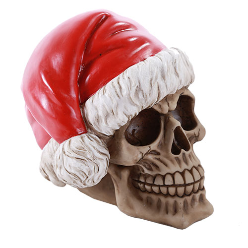 Santa Claus Skull Money Bank - Click Image to Close