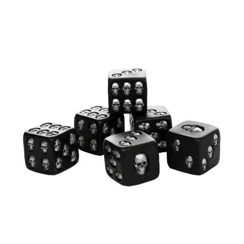 Skull Dice 1.5" Set of 6 - Click Image to Close