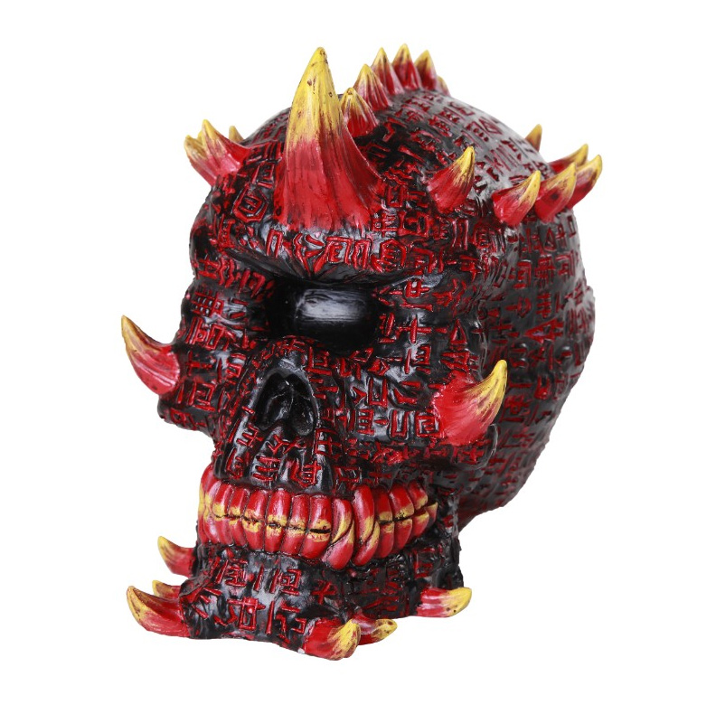 Cyclops Devil Skull Cold Cast Resin Statue - Click Image to Close