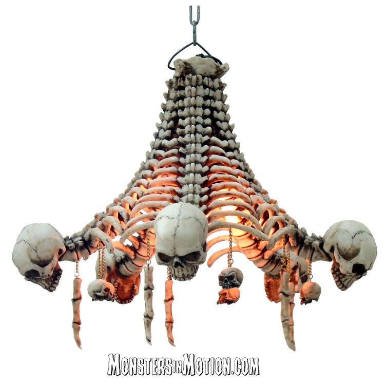 Skull and Skeleton Chandelier SPECIAL ORDER - Click Image to Close
