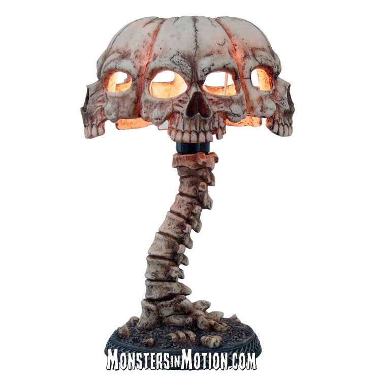 Skull and Skeleton Table Lamp - Click Image to Close
