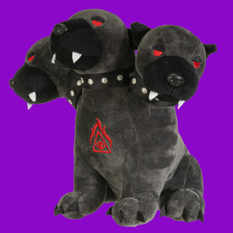 Cerberus 3 Headed Dog 9 Inch Plush Toy - Click Image to Close